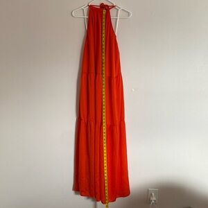 Aakaa Bold Orange long dress